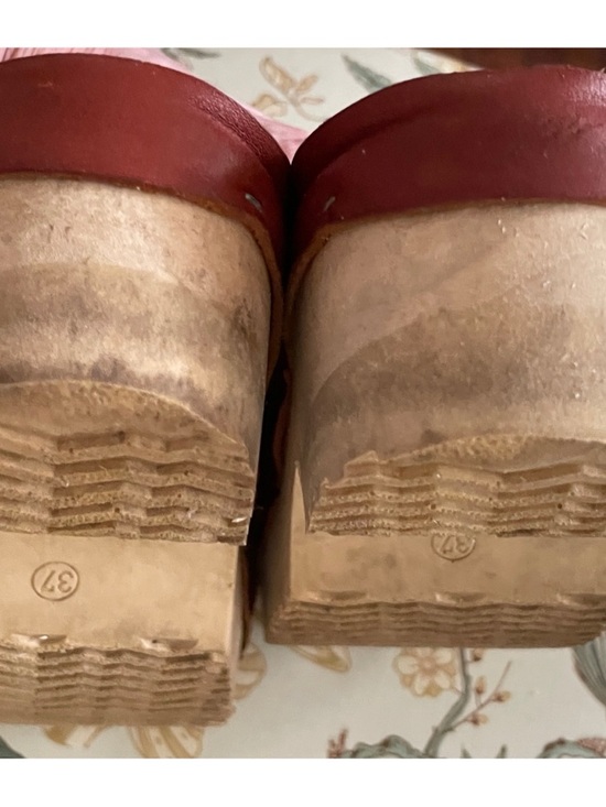 Rosa Mosa Women's Redddish Brown Leather Mules, Size 37 or 6.5 - Picture 3 of 8